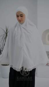 Kamilah - Bergo Umroh Haji Bahan Katun Premium Hijab Cantik Jumbo Bersaku