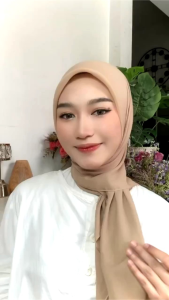 HIJAB BELLA SQUARE POLOS // hijab segi empat mudah dibentuk anti mleyot
