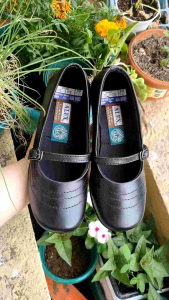 Alex Shoes Girls Black School Shoes Genuine Leather Mary Janes