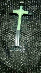 Black Color Wooden Luminous Crucifix: A Symbol of Faith & Protection