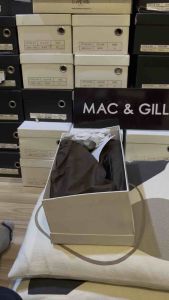 San Diego Captoe Oxford Leather Shoes in Brown รองเท้าหนังแท้ MAC&GILL รองเท้าผู้ชายหนังแท้แบบผูกเชือกทางการและออกงาน สีนําตาล