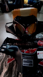 batok depan totok depan honda supra x 125 new batman merah hitam biru silver