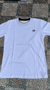 Baju Kaos Polos Pria Lengan Pendek High Quality t-shirt Kekinian Putih Hitam