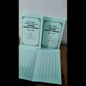 Kartu Paket Lebaran / Kartu Iuran / Kartu Angsuran / Kartu Paket / Y&H YUDHA GRAFIKA