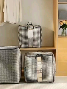 Bag Penyimpanan 100L Serbaguna Tas Kain Susun Lemari Baju Tempat Simpan Barang