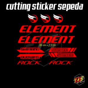 Sticker Sepeda Lipat Element Rock Fullset