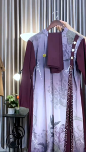 GAMIS JASMINE DRESS Set Hijab Gamis Ceruty Babydoll Terbaru Style kekinian