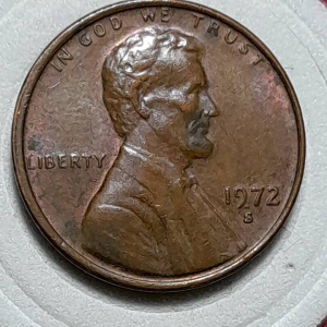 Koin Asing Koleksi Antik one cent Tahun 1972