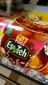 Cetak Stiker es teh / Stiker Stand booth / Stiker vinyl