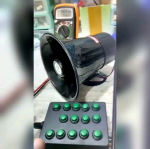 KLAKSON BASURI 14 TOMBOL VIA APLIKASI ANDROID 12V/24V ELEKTRIK TOA16W & 25W