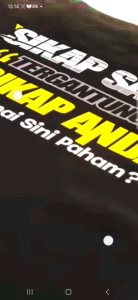 KAOS KATA SIKAP SAYA TERGANTUNG SKP ANDA/KAOS DIATRO
