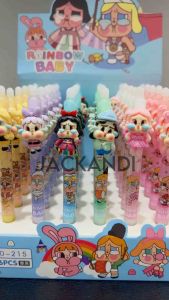 Pulpen Anak Cry Baby 3D Pen Cetek Rainbow Baby Karakter Lucu Kartun 0.5mm