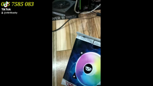 Bộ 5 Fan VSP V209C Led RGB kèm hub và remote chỉnh đèn led cho case cường lực