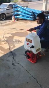 767 เครื่องพ่นยา ปั้มทอง คาร์บลูลูกลอย | เครื่องพ่นยา ตู้ 3 คลุม วางลูกลอย เท่าเทียบวาวล์ 22มมลานเบา