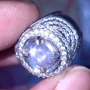 Natural blue sapphire star ceylon srilanka Safir BODY GLASS