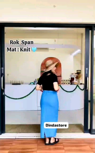 Rok Span Knit Hornet Premium Wanita