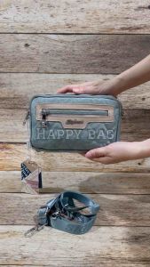 Pouch/Tas Selempang Wanita Sighmon Kanvas 3Sleting SG312 ((1Tali))