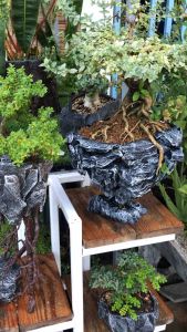 กระถางต้นไม้ลายหินNo9เหมือนหินจริงมากๆ