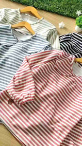 Kakadede Setelan Rok Anak Perempuan Remaja Oneset Knit Cargo Stripe