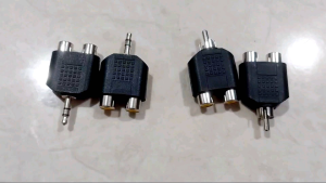 Jack Sambungan RCA 2 To 1 / Jack Sambungan RCA To Stereo Mini / Jack Jek Sambungan Y