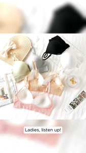 Seamless Cotton Push-Up Non-Wire Bra & Panty Set