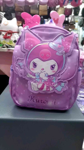 FLS 13 inches School Backpack for Girls Double Compartment Bags for Kids