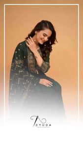 ( READY STOCK ) ANARKALI GOWN + Dupatta / NEW SUPER HIT LAUNCHING PLUS SIZE AND GOLD COLOUR FOIL PRINT FLAIR GOWN