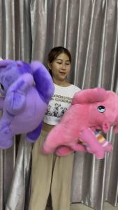 ตุ๊กตายูนิคอร์น ขนาดกลาง 20 นิ้ว มี 2 สีให้เลือก ขนนุ่ม ขนเงา รับประกันความสวย