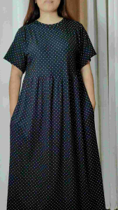 Alexa Dress Knitted Fabric (Medium To 4XL Fit)