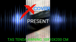 Tas tenda awning ukuran 10 x 10 x 200 cm