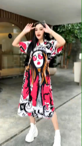 CUTE LIFE DRESS DASTER KARAKTER KEKINIAN VIRAL PREMIUM REAL PIEK