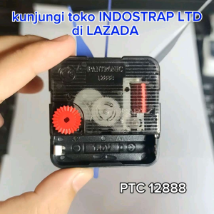 MESIN JAM DINDING PTC QUARTZ 12888 DETAK HEMAT BATERAI MESIN JAM DINDING PANTRONIC