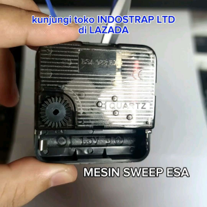 MESIN JAM DINDING ESA 988 QUARTZ SWEEP MERAYAP TIDAK BERSUARA