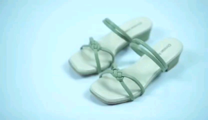 Christian Bale Alena Sandal Tali Hak Wanita 3 cm Sendal Cewek Heels Kasual Motif Anyam Sandal Wanita Kekinian