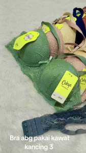 K382 Bra abg pakai kawat Bra abg cup A Bra push up kancing 3 Tali bisa lepas pasang ukuran 34.36.3840 Busa sedang