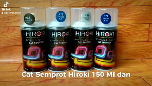 Cat Semprot Hiroki & Pylox Pilox: Warna Standar & Ukuran