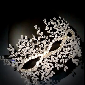 mahkota bando permata rinestone Aksessoris rambut pesta