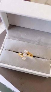 Cincin Dewasa Ulir Permata Tingkat Tiga Titanium Fashion Perhiasan CXB147