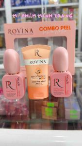 COMBO Peel Và Phục Hồi Sáng Da Cao Cấp ROVINA 65ml