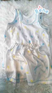 Benebaby ชุดเสื้อกล้าม กางเกงขาสั้น เด็กแรกเกิด เด็กทารก ผู้ชาย ผู้หญิง ผ้าคอตตอน COTTON