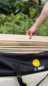 Smiley X Olymmons | Camping Table & Chair | Foldable Camping Trolley