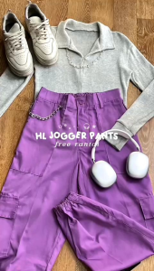 CELANA WANITA BAGGY PANTS CARGO JOGER RESLETING AMERICAN DRILL