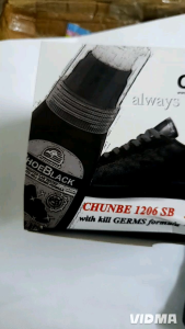 Chunbe Shoe Black/Kapur Kasut Hitam Sekolah 1206SB