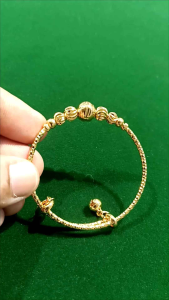 Baby Bangle Bracelet 4.5cm Adjustable Gold Plated not 916