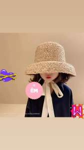 Nón Cói Nàng Thơ Cho Bé Gái - Mũ Cói Rơm Đi Biển Phối Dây Ruy Băng Cột Nơ Phong Cách Lolita Cho Bé Gái (Loại 1)