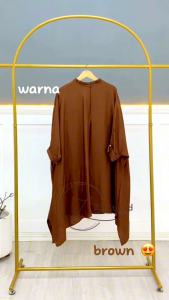 Abaya Haliza Polo Linen: Desain Polos Elegan & Bahan Linen Nyaman