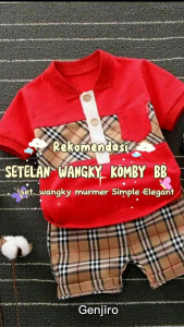 SALE 8.8 Setelan Baju Anak Laki-Laki (KOMBY KOTAK BB) Untuk Anak Usia 6 Bulan sampai 4 Tahun