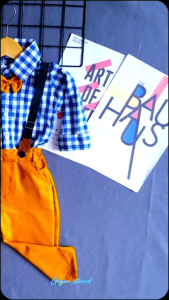 Setelan Baju Anak Laki-Laki (JOJON KOTAK BIRU) Untuk Anak Usia 6 Bulan sampai 4 Tahun bisa COD