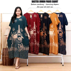 PROMO BEST SELLER DASTER JUMBO Busui friendly LD120 Kancing Depan Rayon polos cabut halus adem