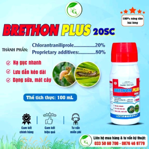 THUỐC TRỪ SÂU BRETHON PLUS 20SC - HẠ GỤC NHANHLƯU DẪN KÉO DÀI DẠNG SỮA MÁT CÂY